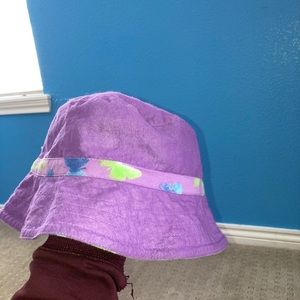 Purple kids bucket hat